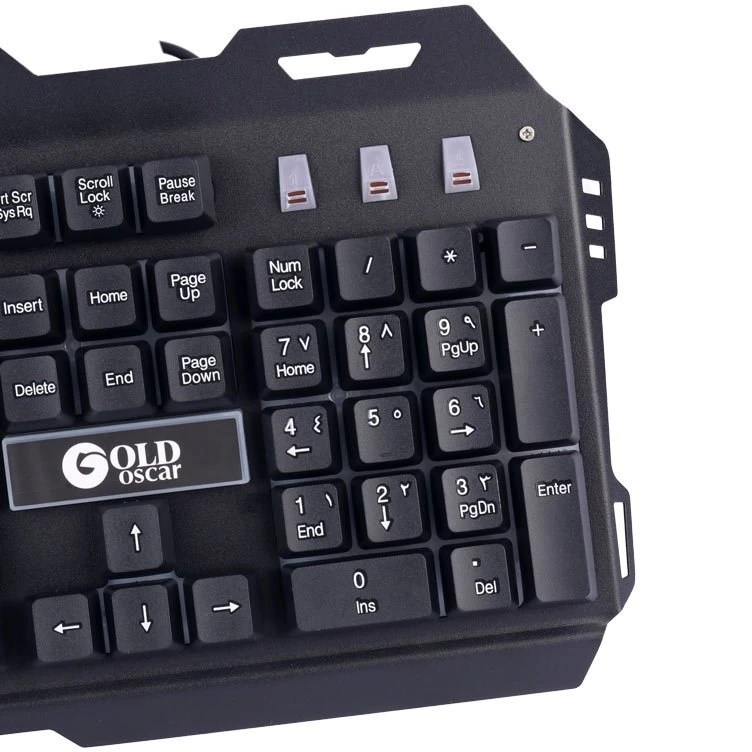 کیبورد گیمینگ گلد اسکار مدل k18 باسیم